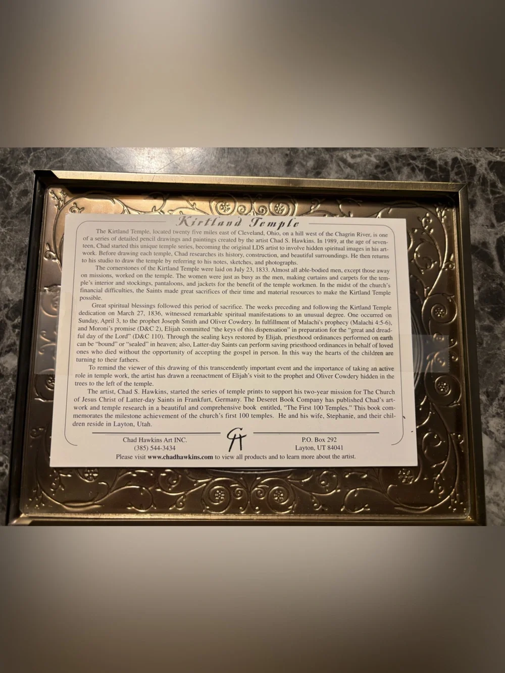 Vintage Floral Scroll Picture Frame